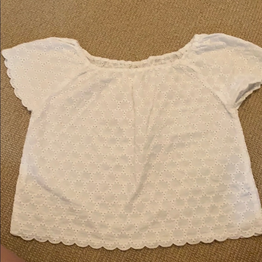 Zara girls white top